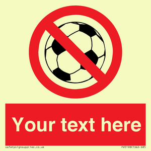 Custom No Ball Games Sign